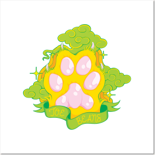 Yellow Cat Toe Beans Posters and Art